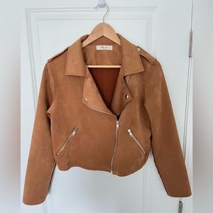 Molly Green Faux Suede Jacket